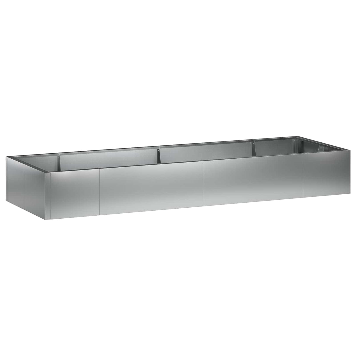Stödvägg 8 st 300 x 100 x 30 cm Galvaniserat stål Silver