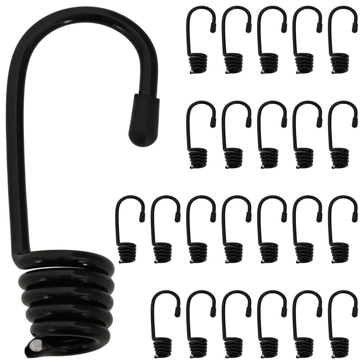 Krokar 24 st Svart 4 mm x 5 cm Stål