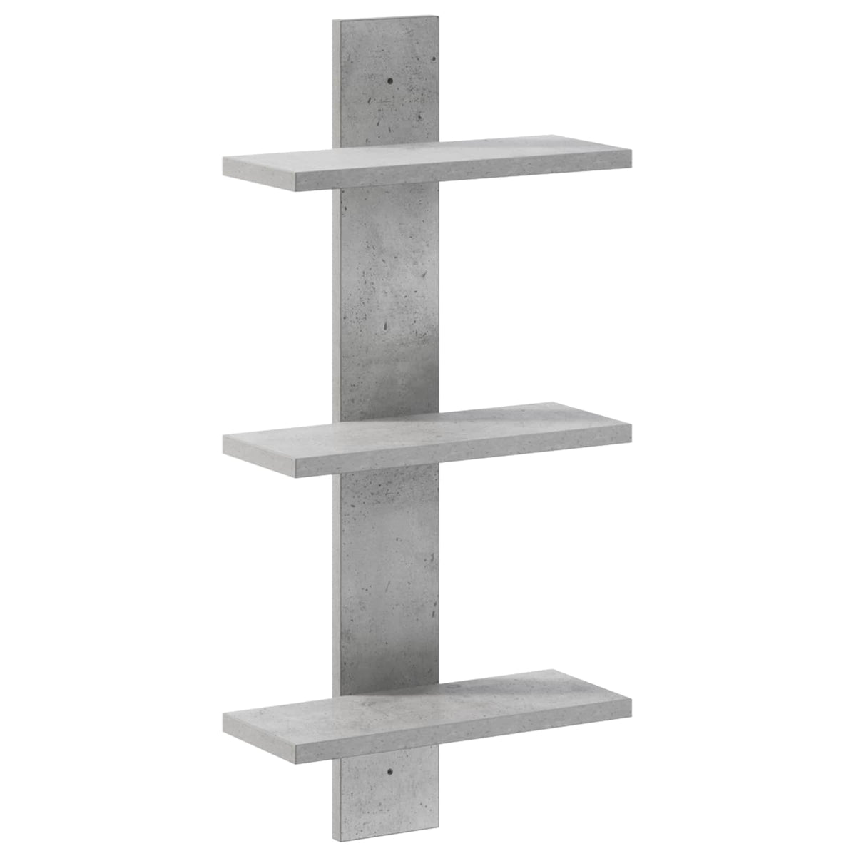 Vägghylla Betonggrå 30 x 13.5 x 64.5 cm Konstruerat trä