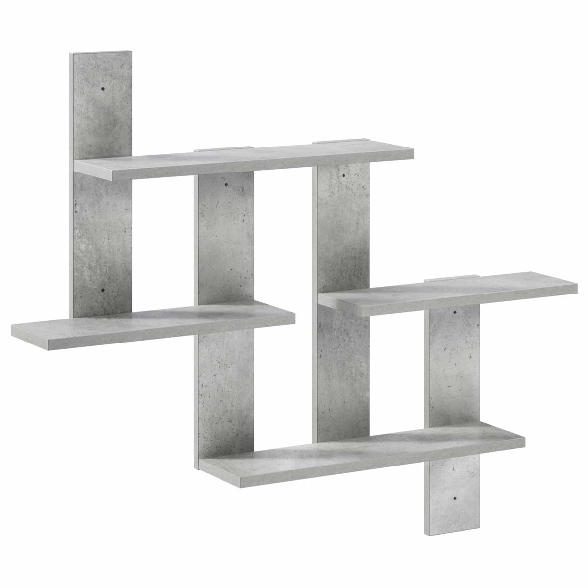 Vägg hylla Betonggrå 85 x 13,5 x 73,5 cm Konstruerat trä