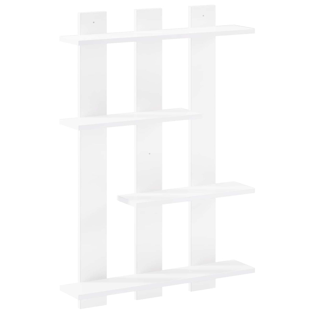 Vägg hylla Vit 61 x 13,5 x 88 cm Konstruerat trä