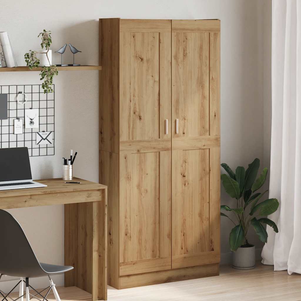 Högskåp artisan ek 82,5x30,5x185 cm konstruerat trä