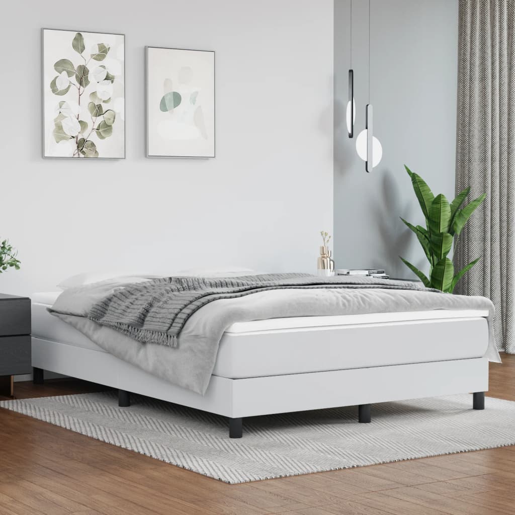 Pocketresårmadrass medium vit 140x200x20 cm konstläder