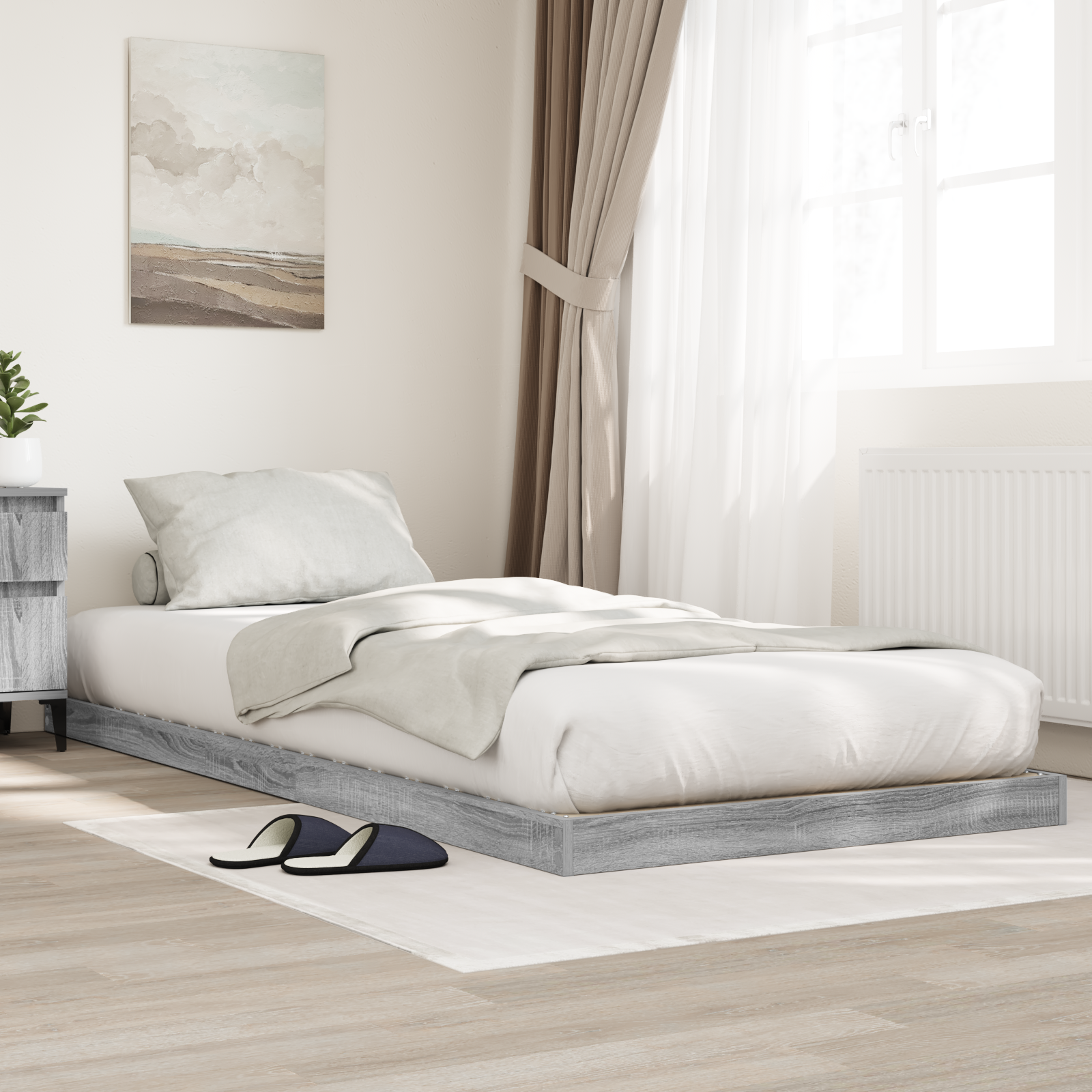 Sängram Sonoma 75 x 190 cm Konstruerat trä