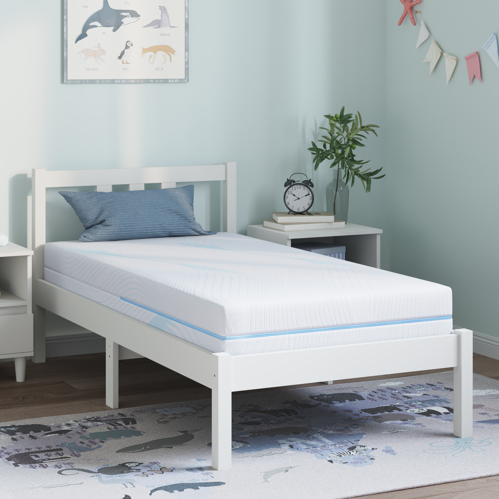 Madrass Medium fast 80 x 160 cm Vit