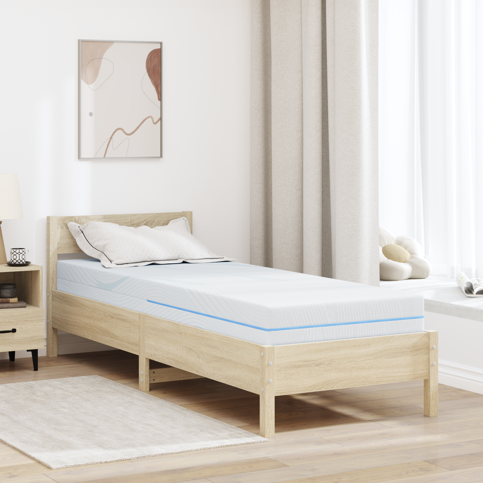 Madrass Medium fast 80 x 200 cm Vit
