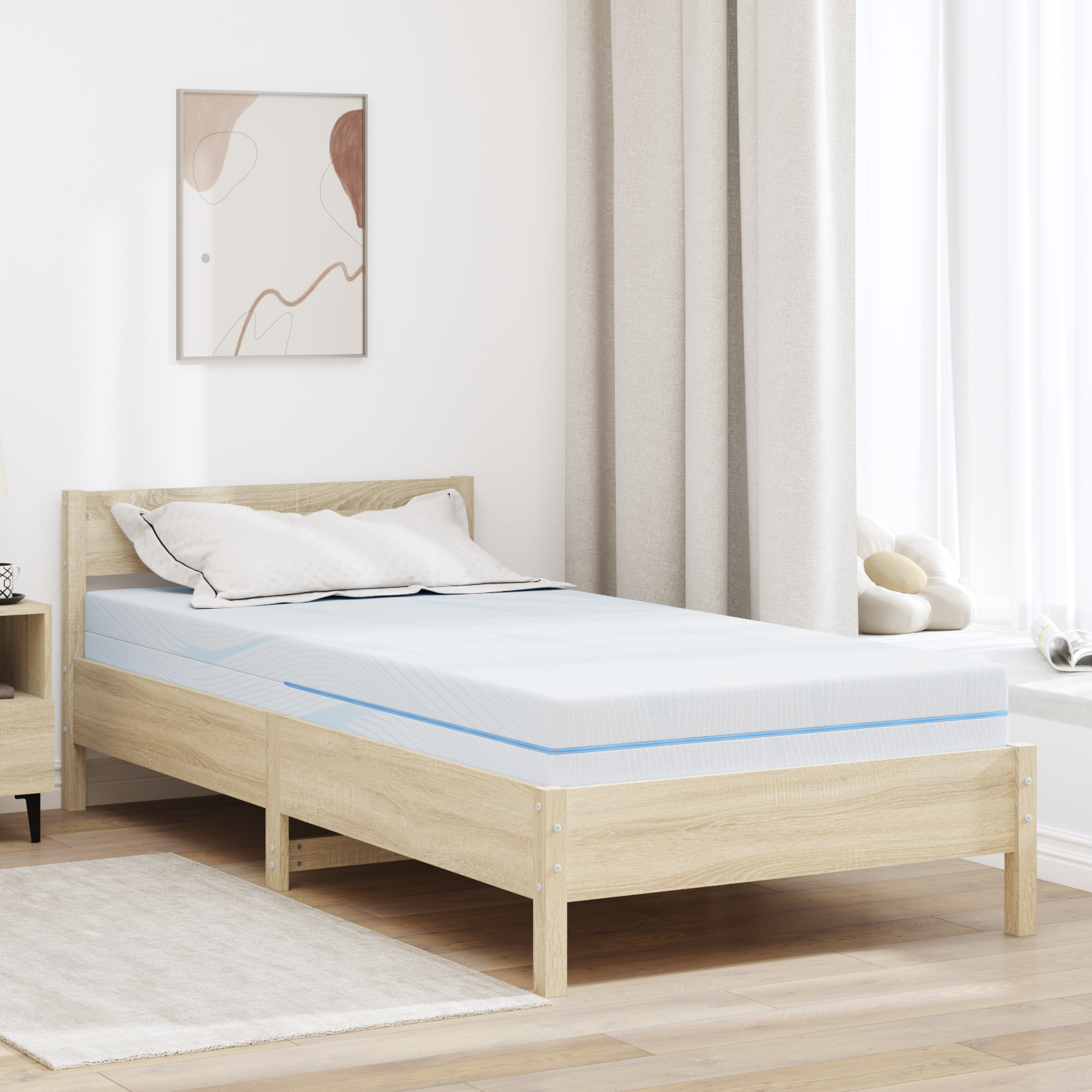 Madrass Medium fast 90 x 200 cm Vit