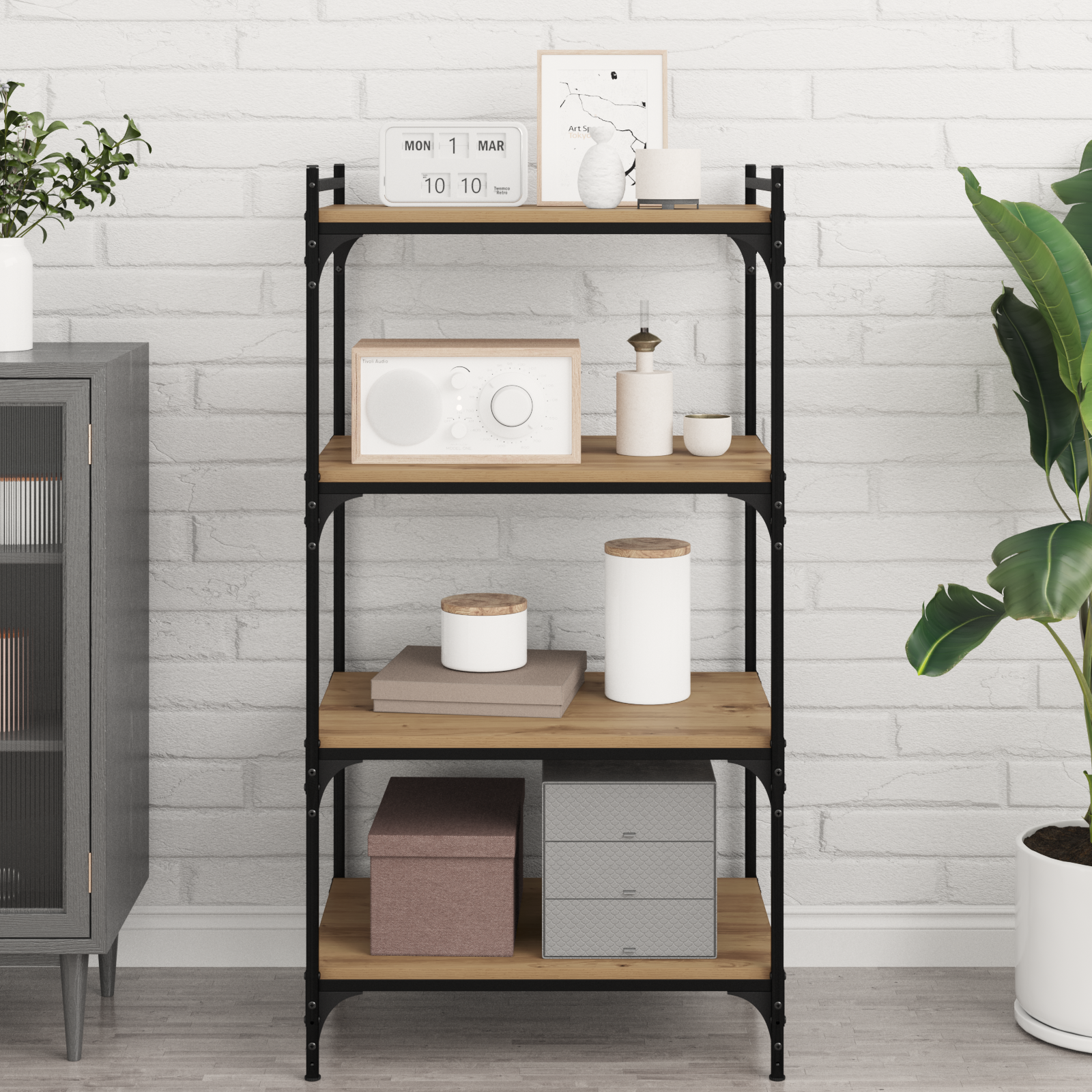 Bokhylla Bräda 3 nivåer 4 pcs 60 x 40 x 1,5 cm Konstruerat trä