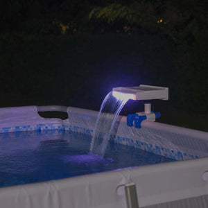 Vattenfall med LED till pool Flowclear