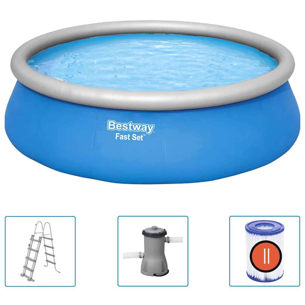 Uppblåsbar pool Fast Set rund 457x122 cm