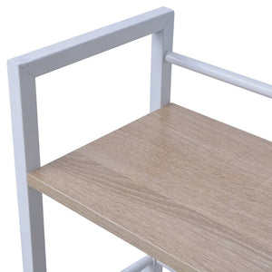 Skrivbord med bokhylla 4 hyllor ek