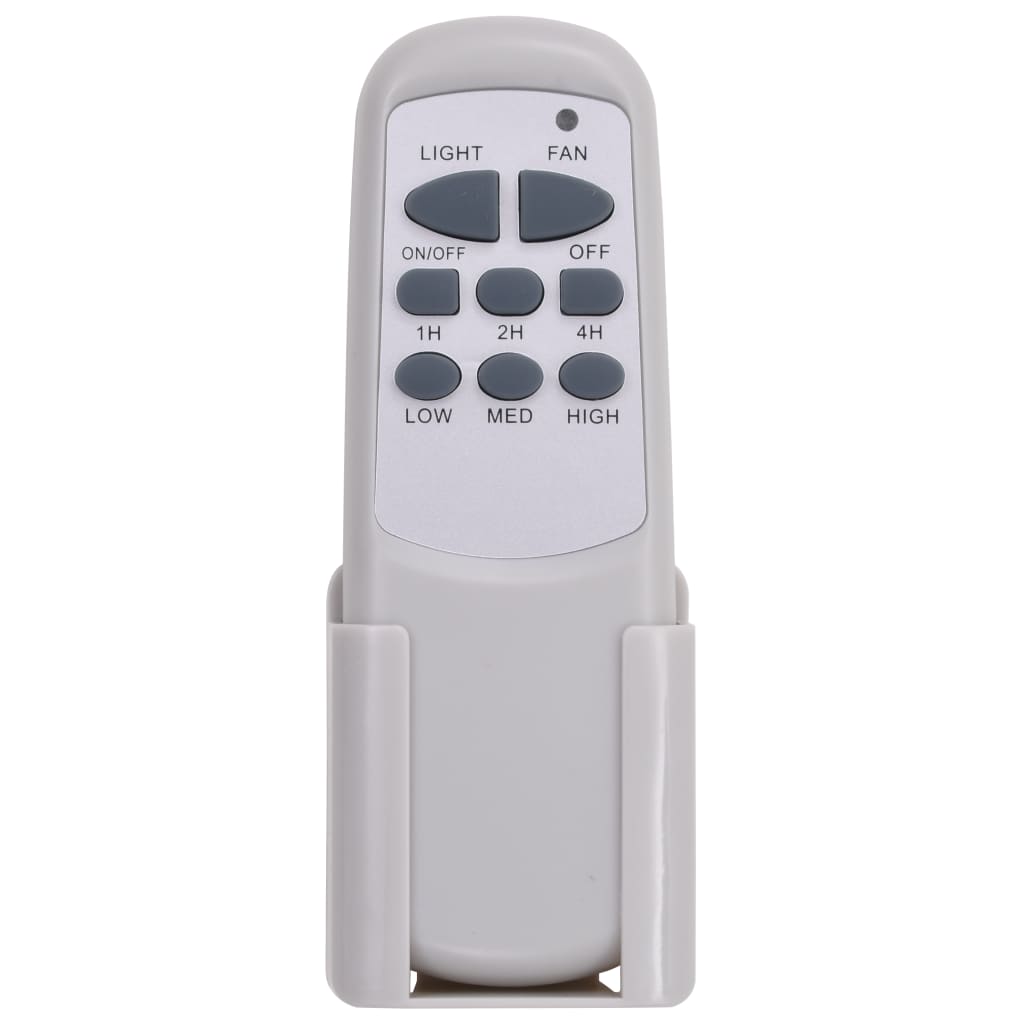 Dekorativ takfläkt med lampa 128 cm vit