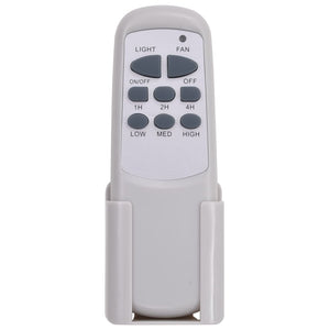 Dekorativ takfläkt med lampa 128 cm vit