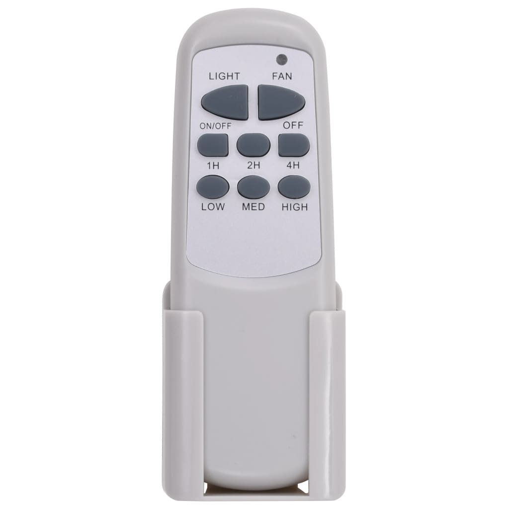 Dekorativ takfläkt med lampa 128 cm brun