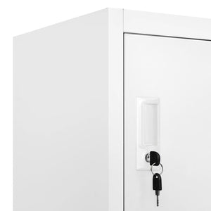 Klädskåp för omklädningsrum med 12 fack 90x45x180 cm