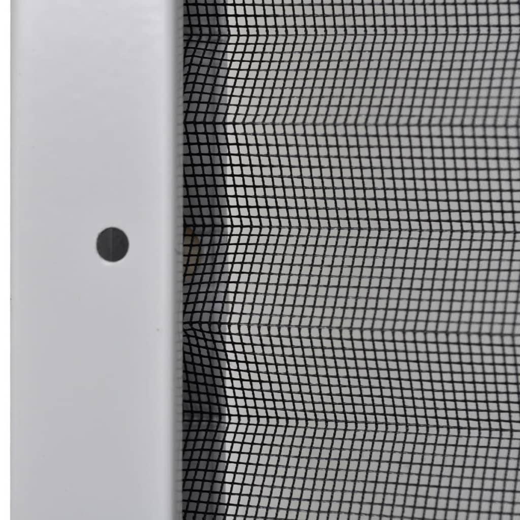 Plisserat insektsnät med jalusi för fönster 80x120 cm aluminium