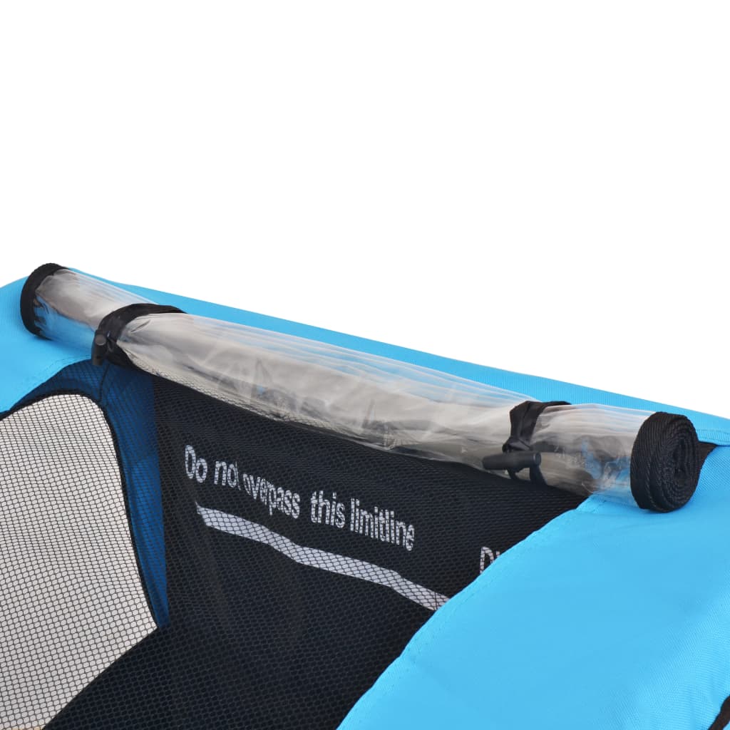 Cykelvagn grå och blå 30 kg