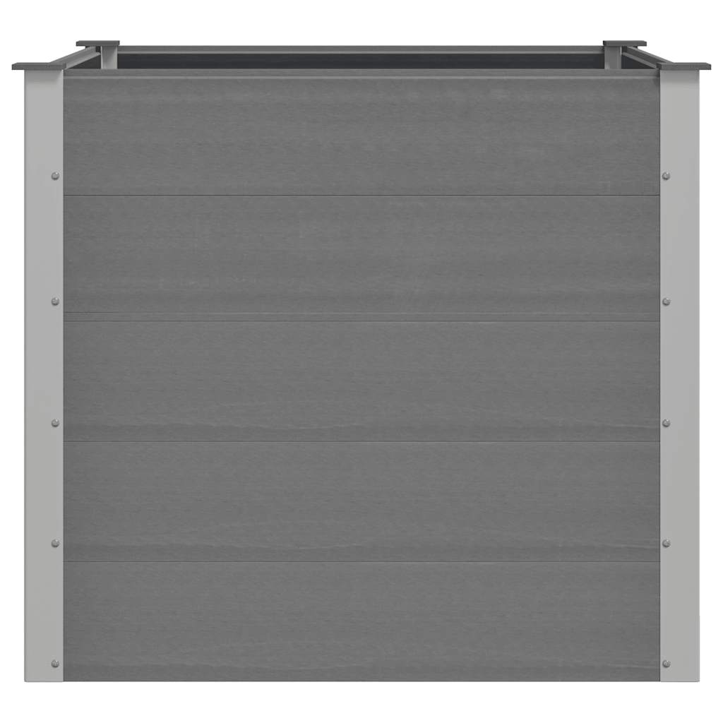 Odlingslåda upphöjd WPC 100x100x91 cm grå