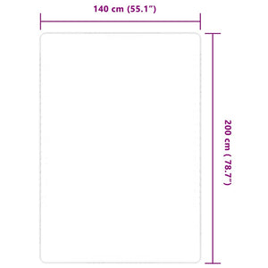 Jutematta med latexundersida 140x200 cm naturlig