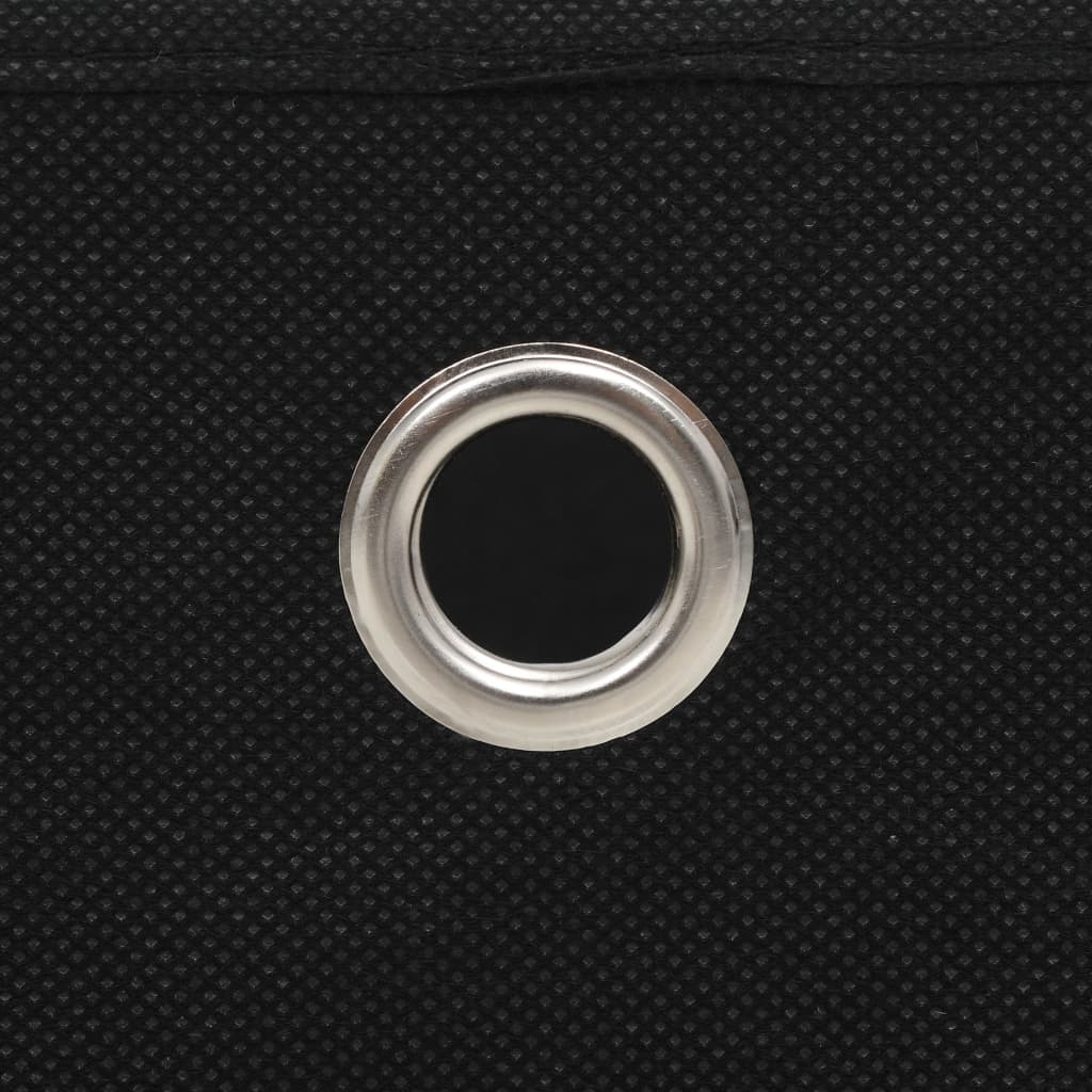 Förvaringslådor 10 st non-woven tyg 32x32x32 cm svart