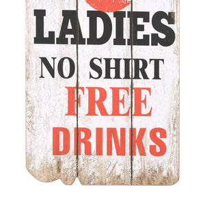 Väggmonterad klädhängare med 6 krokar MEN LADIES 120x40 cm