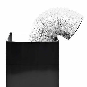 Väggmonterad köksfläkt rostfritt stål 756 m³/h 60 cm svart