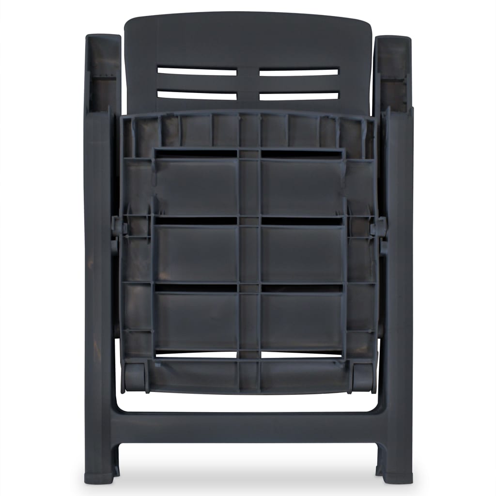 Caféset 3 delar plast antracit