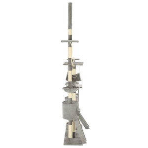 Katträd med klöspelare i sisal 230-250 cm grå