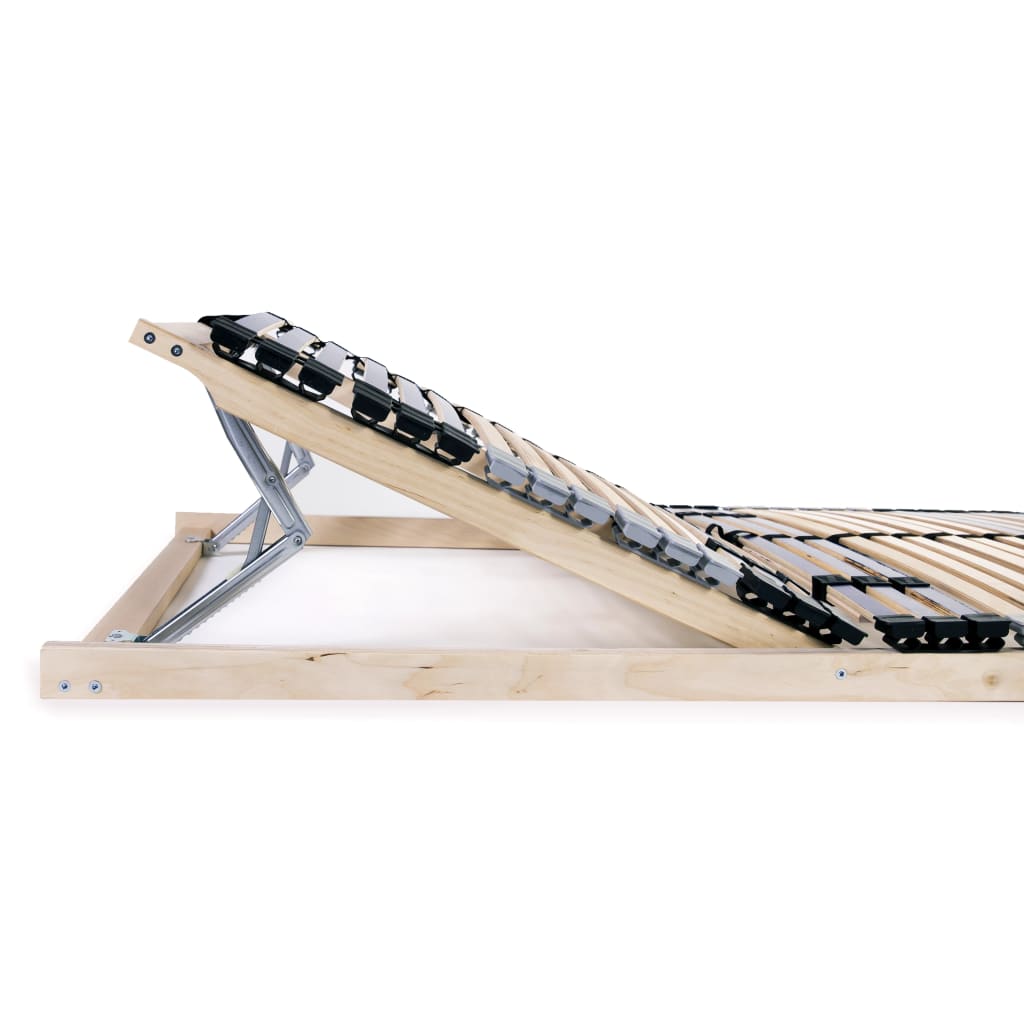 Ribbotten utan madrass med 42 ribbor 7 zoner 70x200 cm