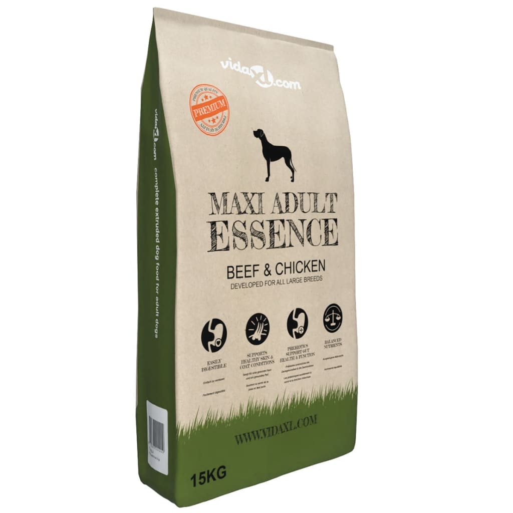 Premium Hundmat torr Maxi Adult Essence Beef&Chicken 2 st 30 kg