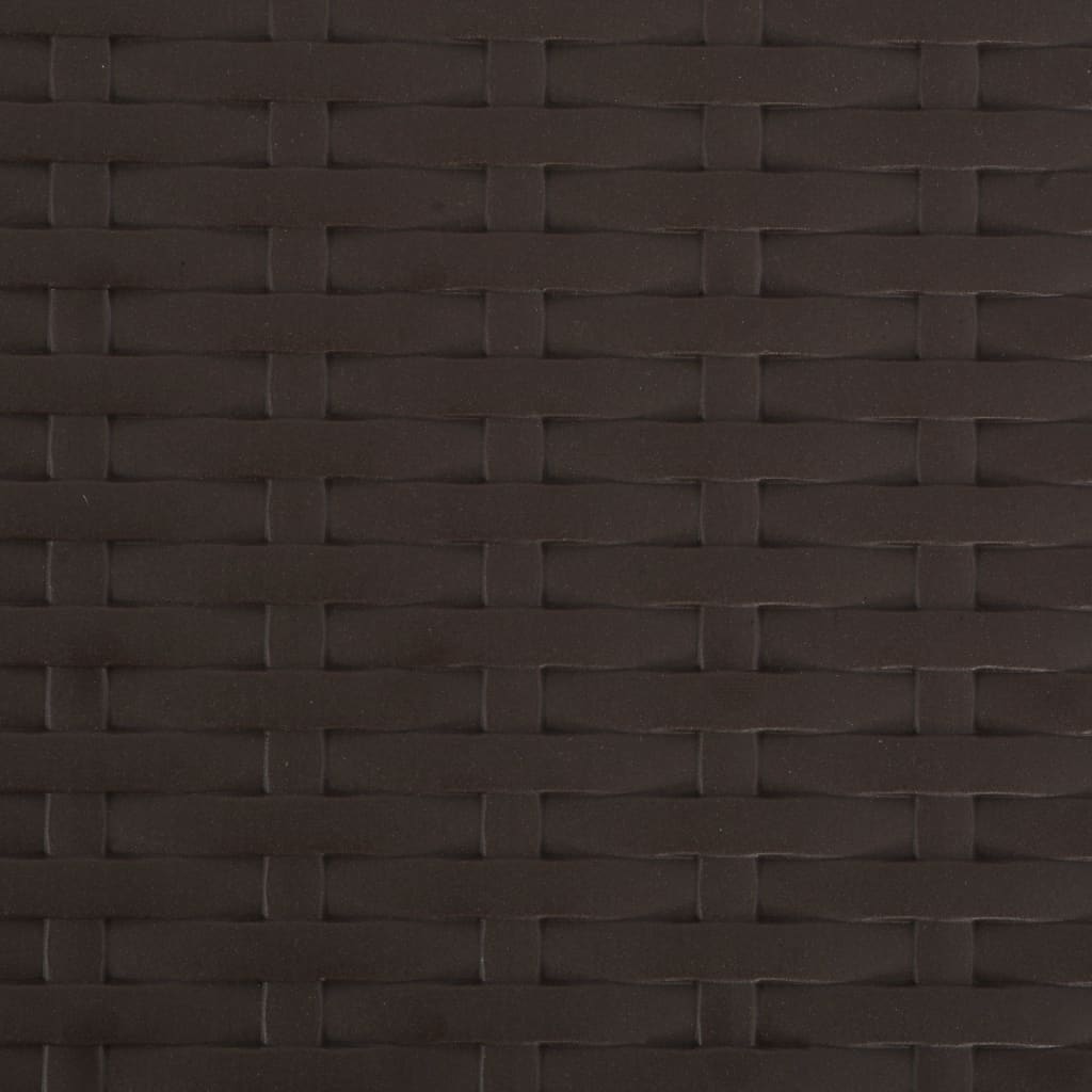 Hopfällbara trädgårdsstolar 4 st konstrotting HDPE & stål brun