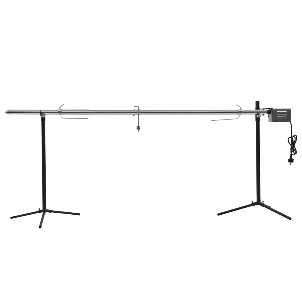 Automatisk grill med motor rostfritt stål 207x45x81 cm