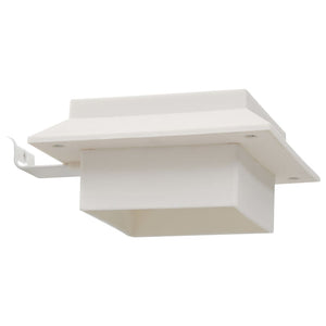 Sollampa LED set 6 st fyrkantig 12 cm vit