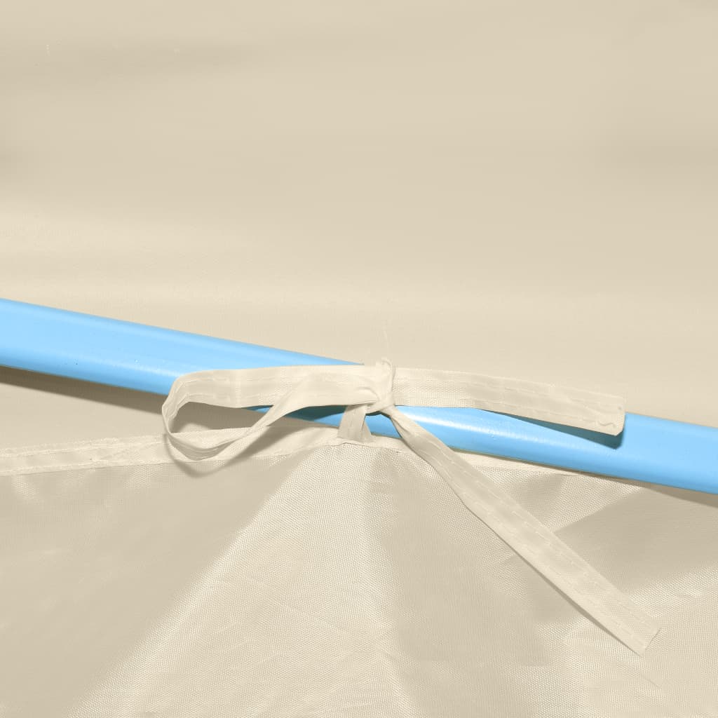 Pop-Up hopfällbart partytält med 8 sidoväggar gräddvit 870x291x315 cm