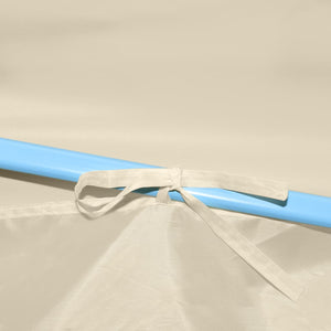 Pop-Up hopfällbart partytält med 8 sidoväggar gräddvit 870x291x315 cm