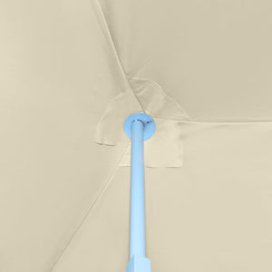 Pop-Up hopfällbart partytält med 8 sidoväggar gräddvit 870x291x315 cm