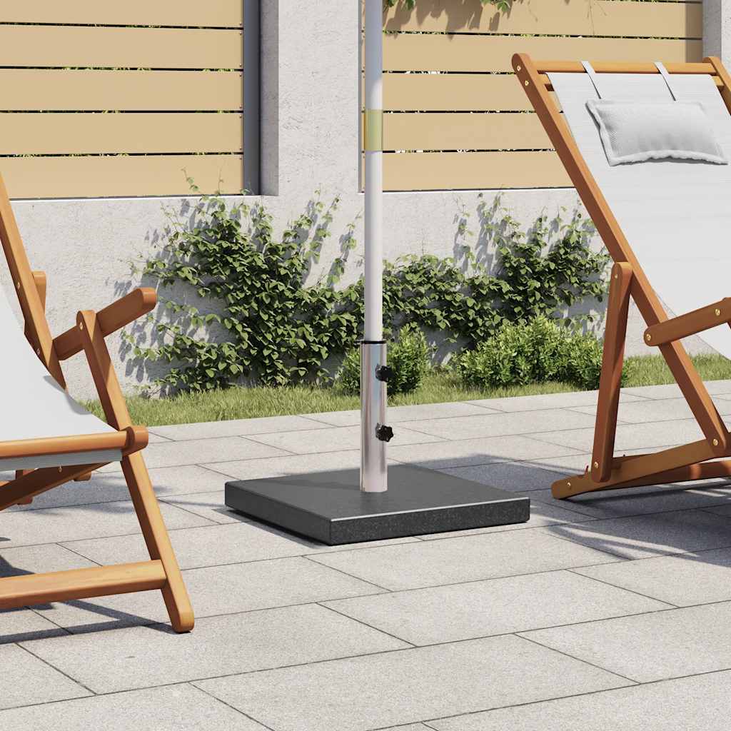 Parasollfot granit 28,5 kg fyrkantig svart