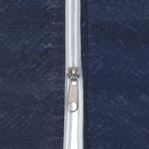 Sidoväggar till partytält 2 st med dragkedja PE blå