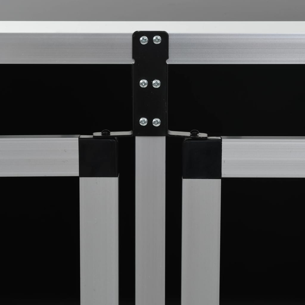 Hundbur med dubbel dörr 94x88x69 cm