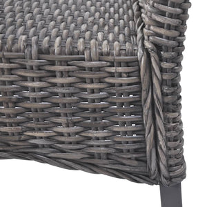 Matstolar 4 st brun kuburotting och mangoträ