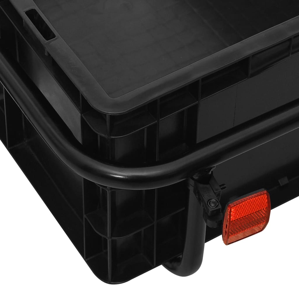 Cykelvagn/handkärra 155x60x83 cm stål svart