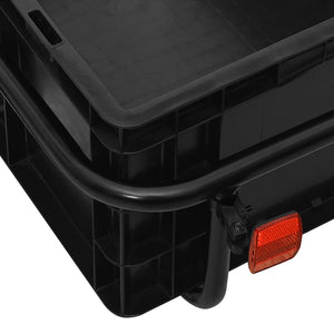 Cykelvagn/handkärra 155x60x83 cm stål svart