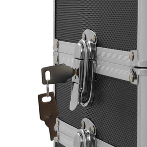 Sminklåda aluminium svart