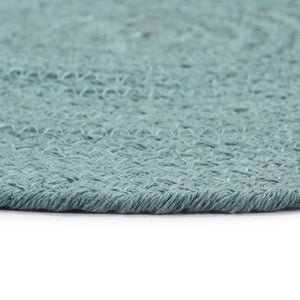 Bordstabletter 6 st grön 38 cm rund bomull