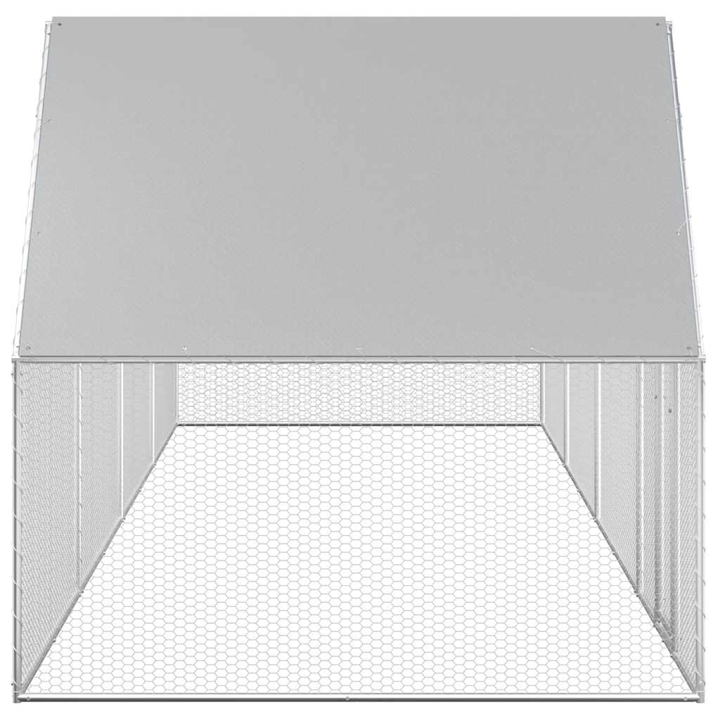 Hönsbur 8x2x2 m galvaniserat stål