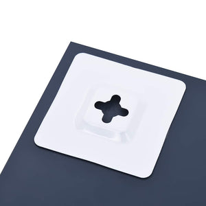 Väggspegel med hylla 30x30 cm härdat glas