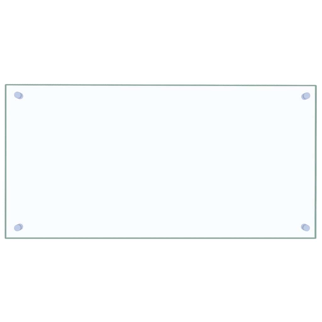 Stänkskydd transparent 80x40 cm härdat glas