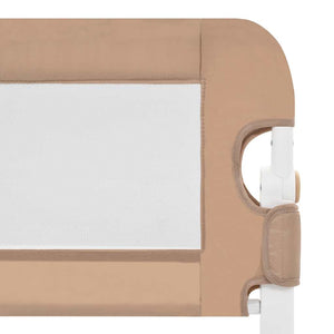 Sängskena för barn taupe 102x42 cm polyester