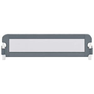 Sängskena för barn grå 150x42 cm polyester