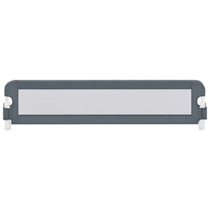 Sängskena för barn grå 180x42 cm polyester